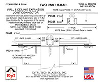 Two Part 5in Cap H-Bar Detail